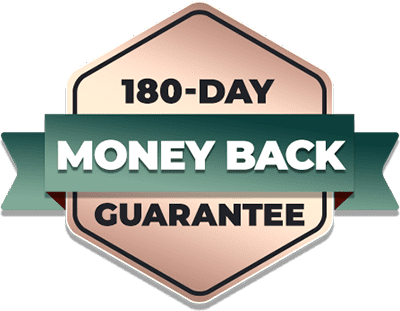 180 day money back guarantee